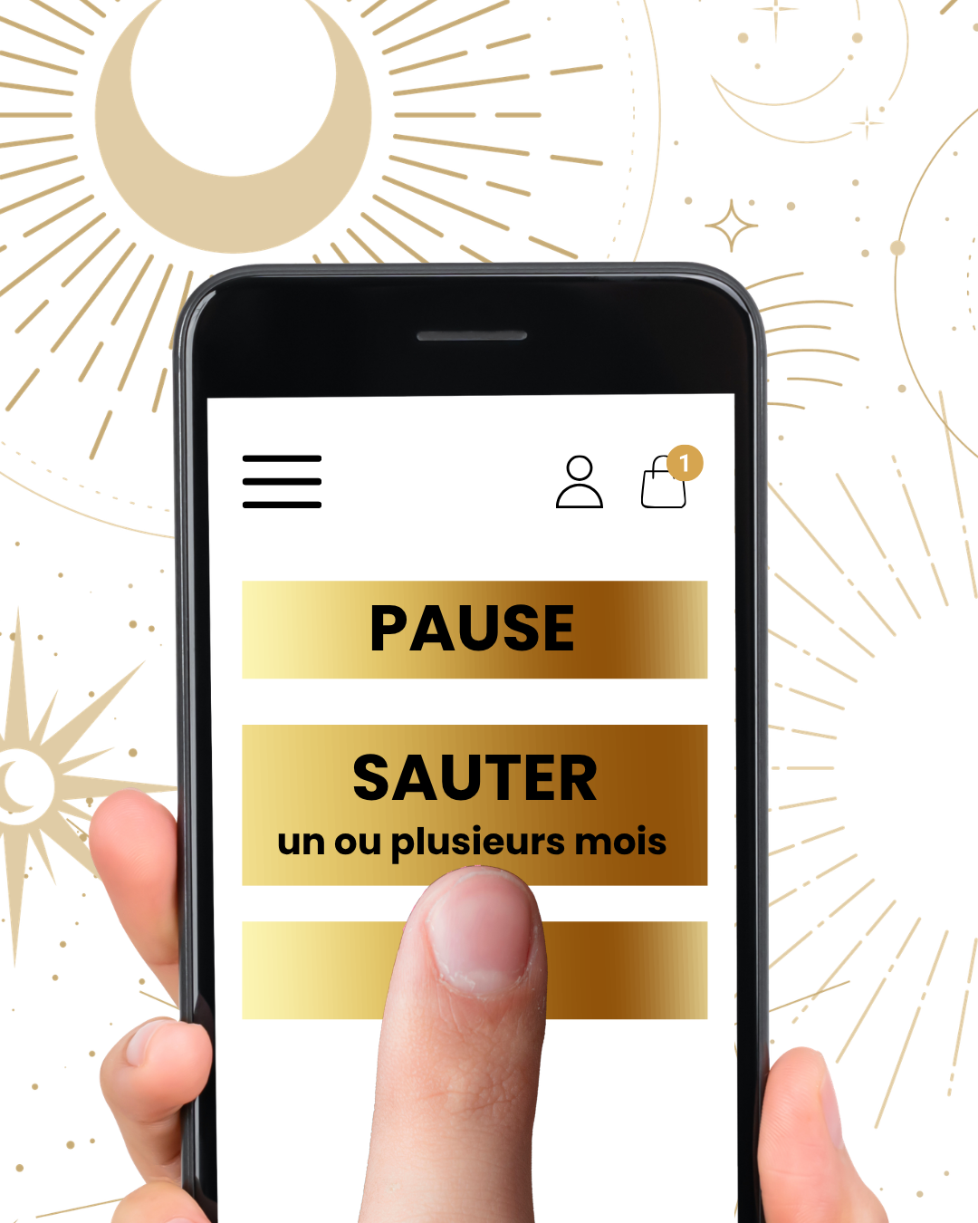 Votre espace client permet de mettre l’abonnement en pause ou de sauter un ou plusieurs mois.